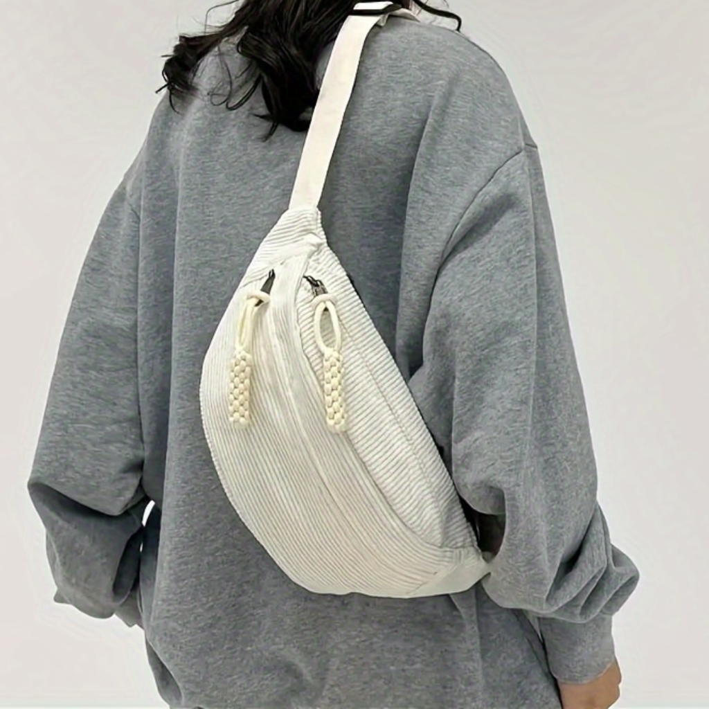 Ambra | Borsa a Spalla Velluto a Coste