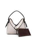 Bolso de Lona con Cremallera Dorada