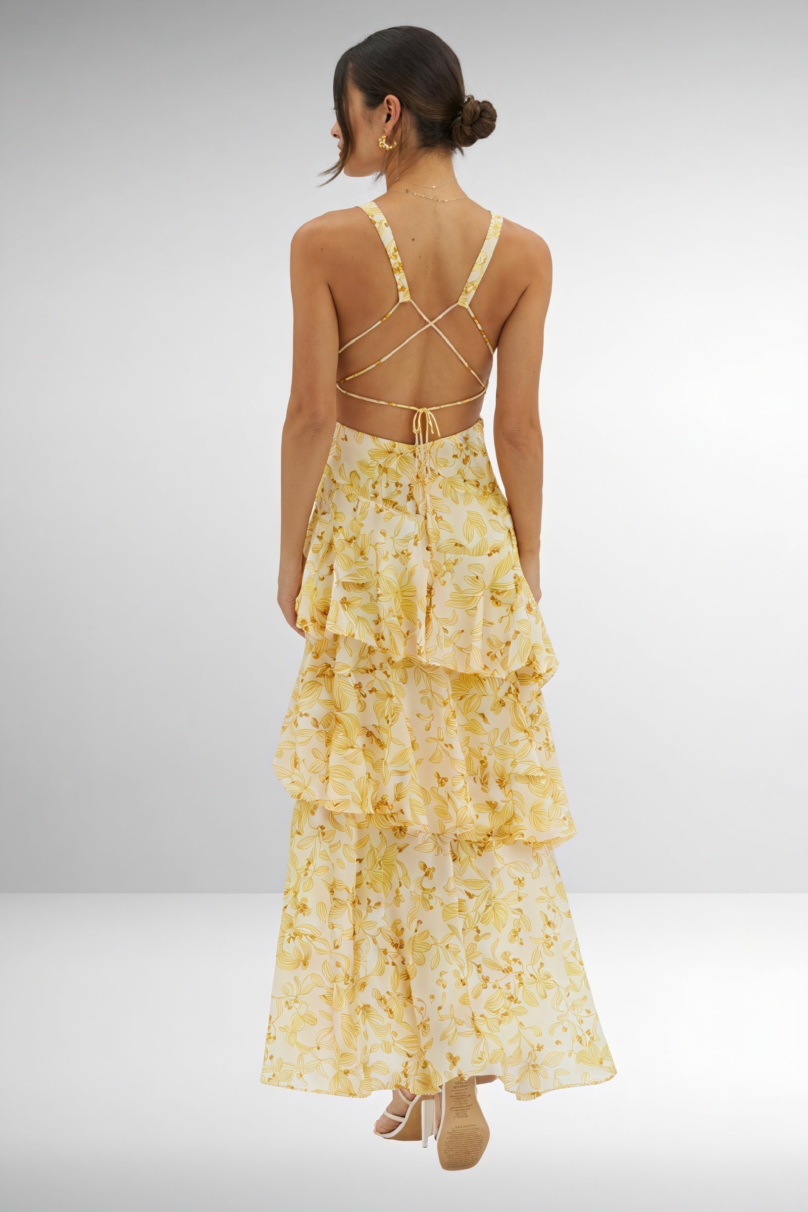 Desiré | Vestido con Estampado Floral y Escote Profundo