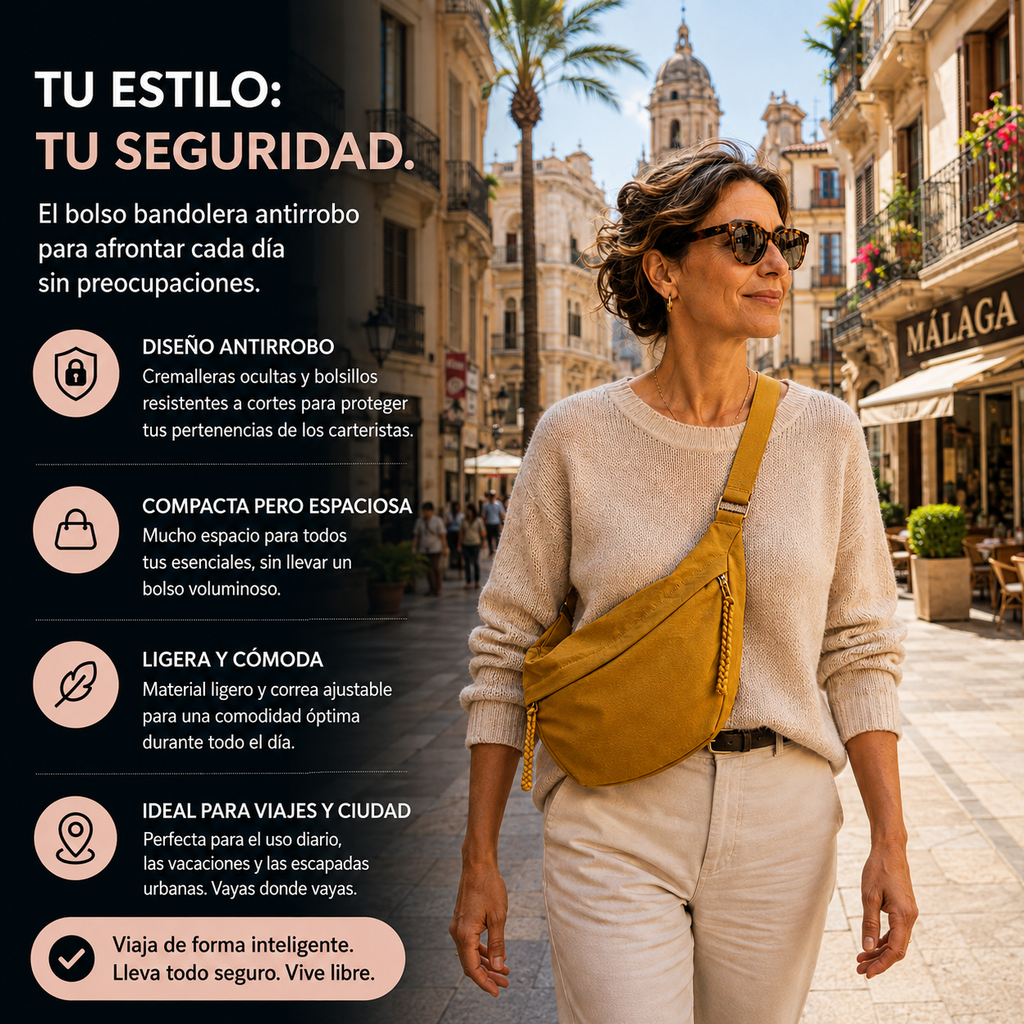 Ronda | Bolso de hombro Ocre