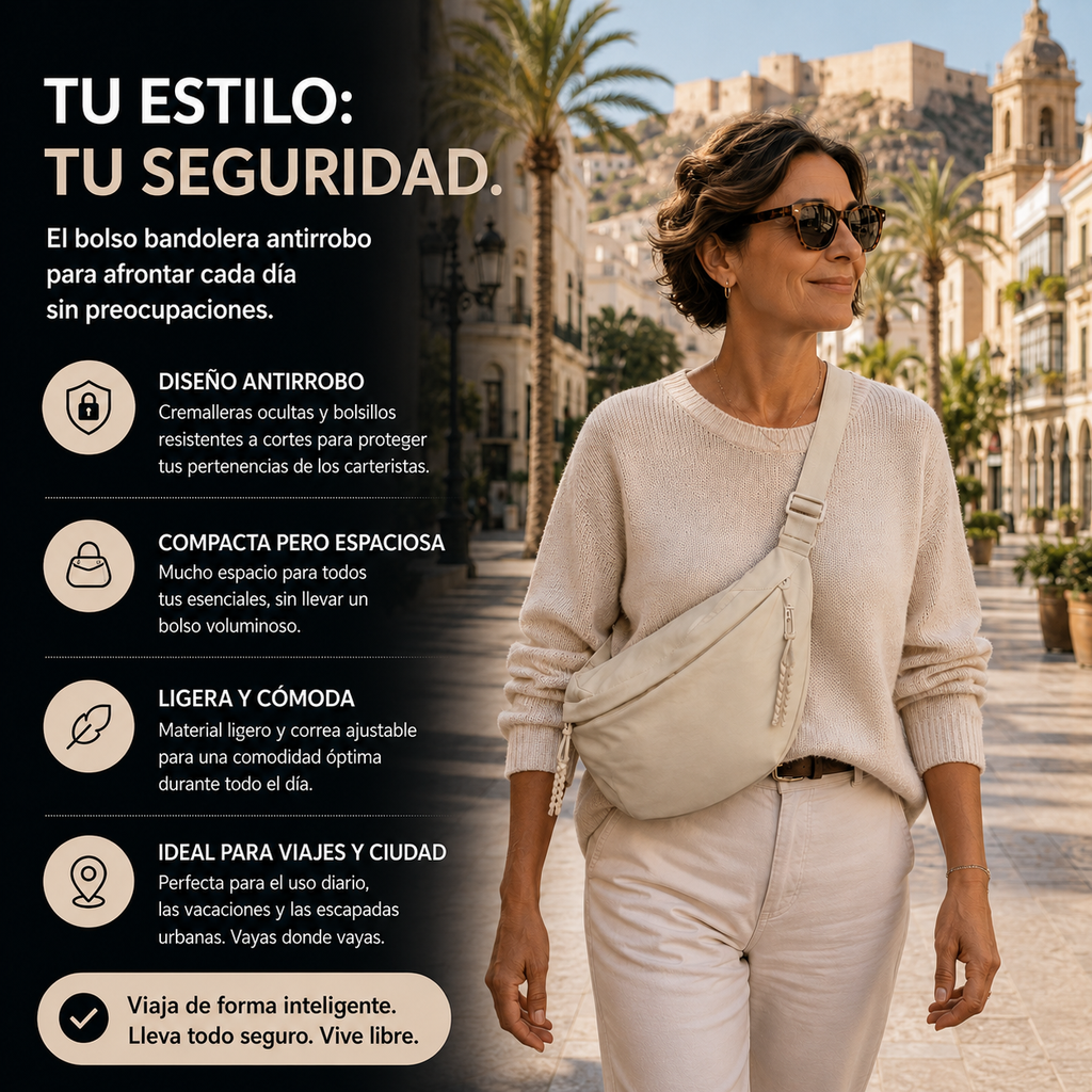 Mojácar | Bolso de hombro Beige