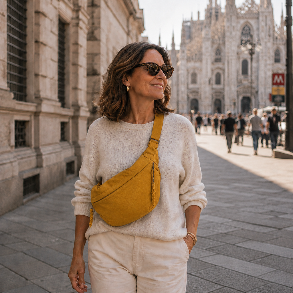 Fernanda | Borsa a Spalla Ocra