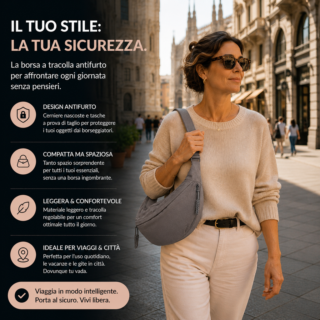 Rossella | Borsa a Spalla Grigio