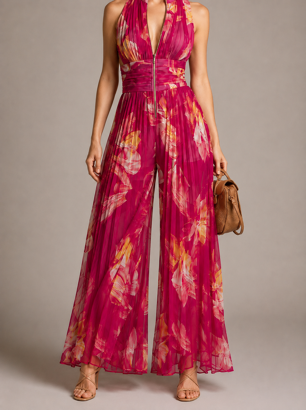 LEILA | MONO PLISADO FLORAL