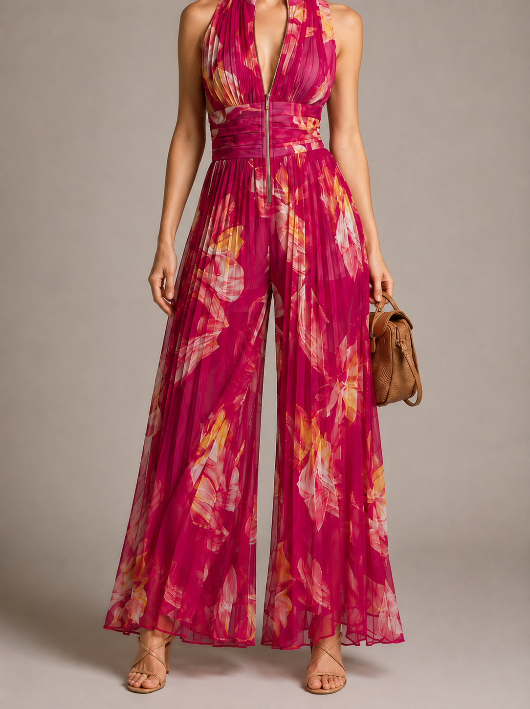 LEILA | MONO PLISADO FLORAL