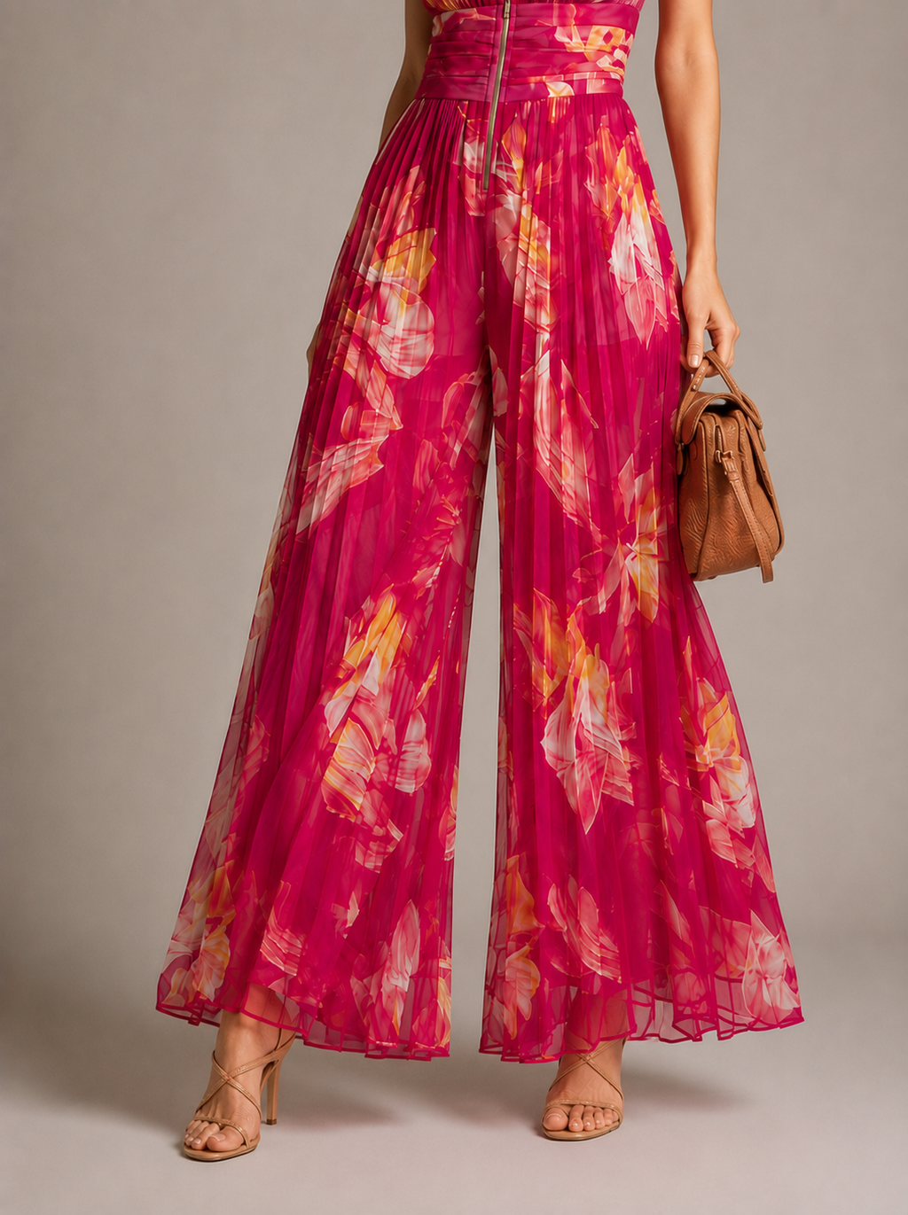 LEILA | MONO PLISADO FLORAL
