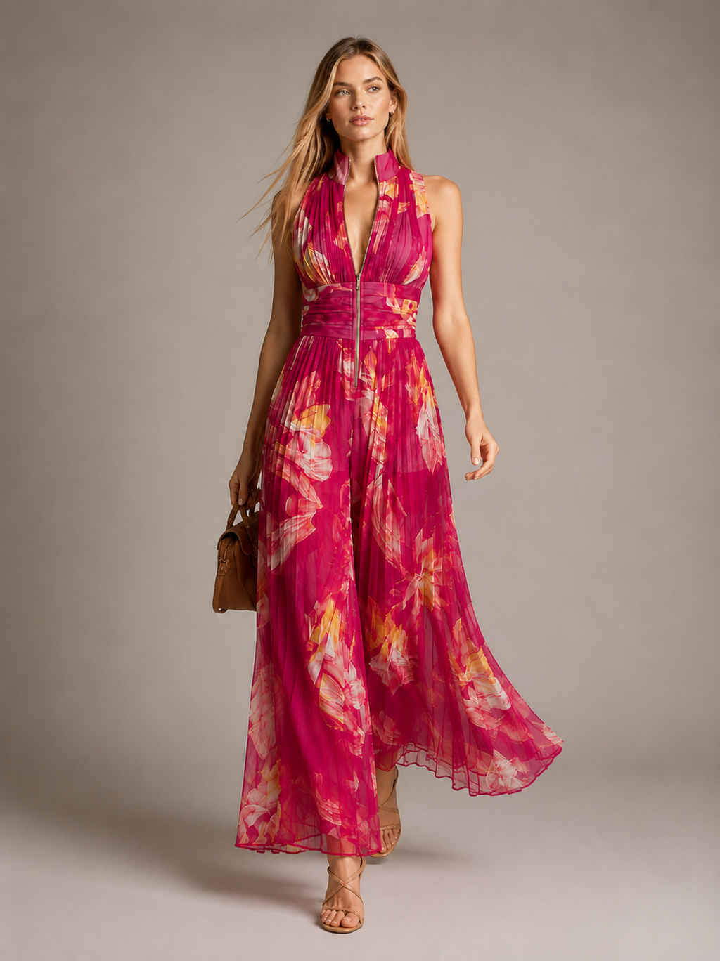 LEILA | MONO PLISADO FLORAL