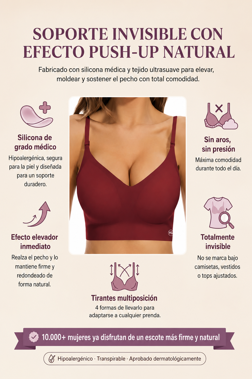 SUJETADOR PUSH-UP INVISIBLE