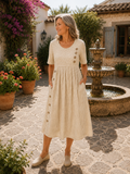 Lucía | Vestido midi a rayas