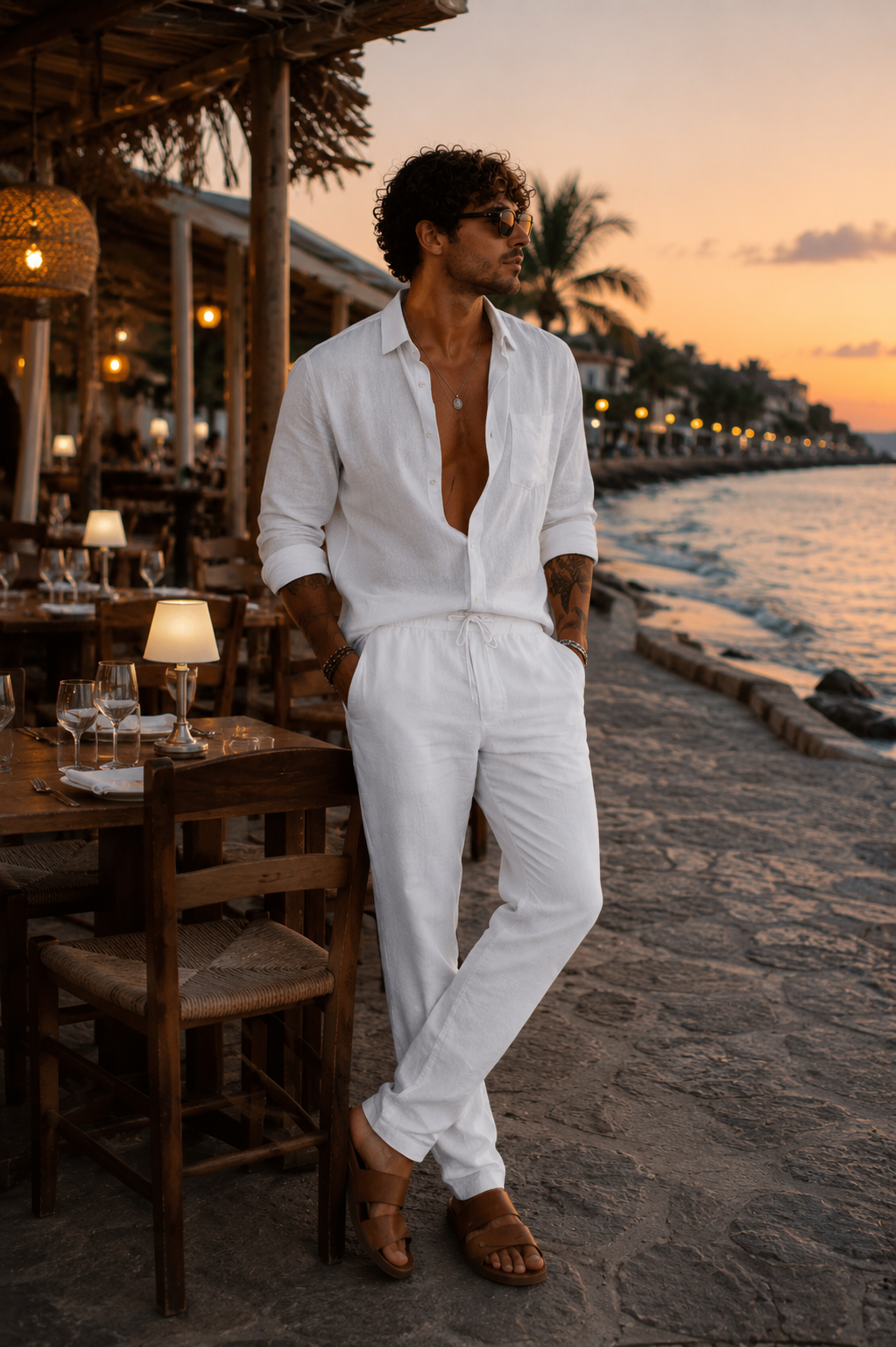 Mateo | Pantalones de Playa de Lino