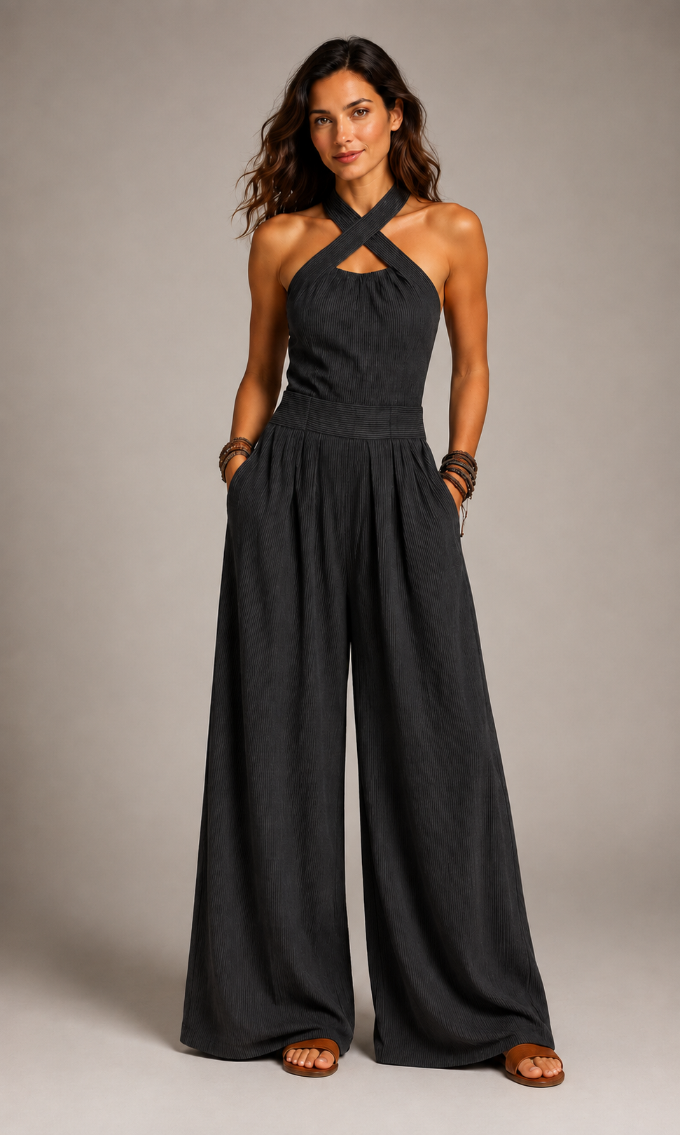 Desiré | Mono Elegante con Escote Cruzado
