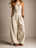 Desiré | Mono Elegante con Escote Cruzado
