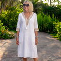 Elisa | Elegante vestido de manga media con cuello en V