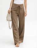 PANTALONES ANCHOS DE LINO
