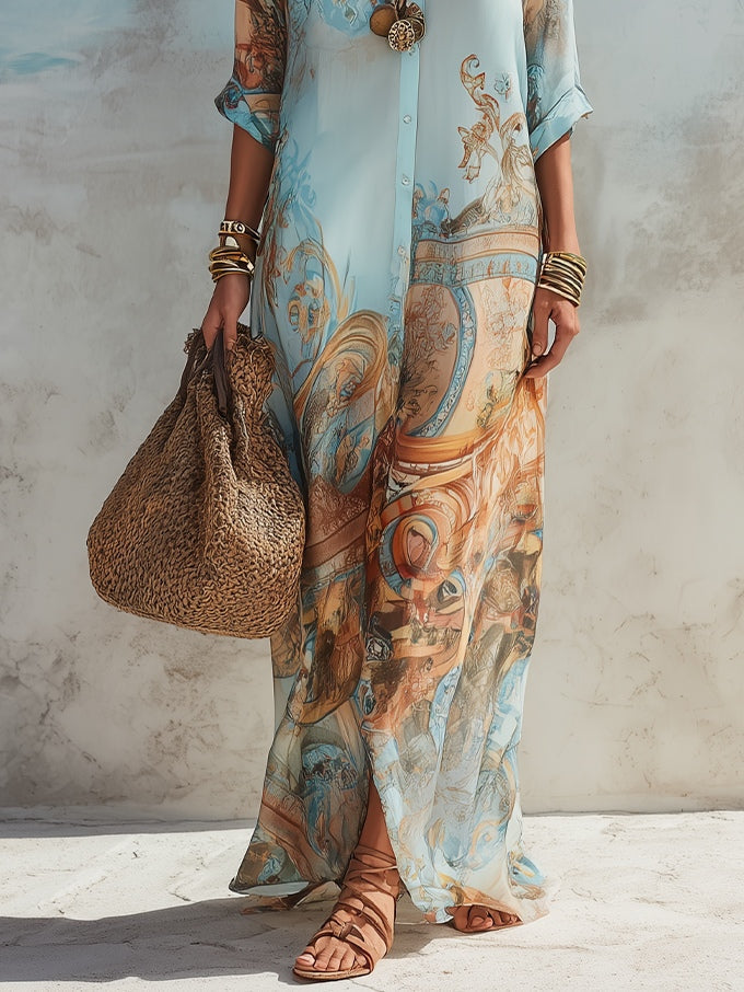 Serena | Abito Chemisier Mediterraneo