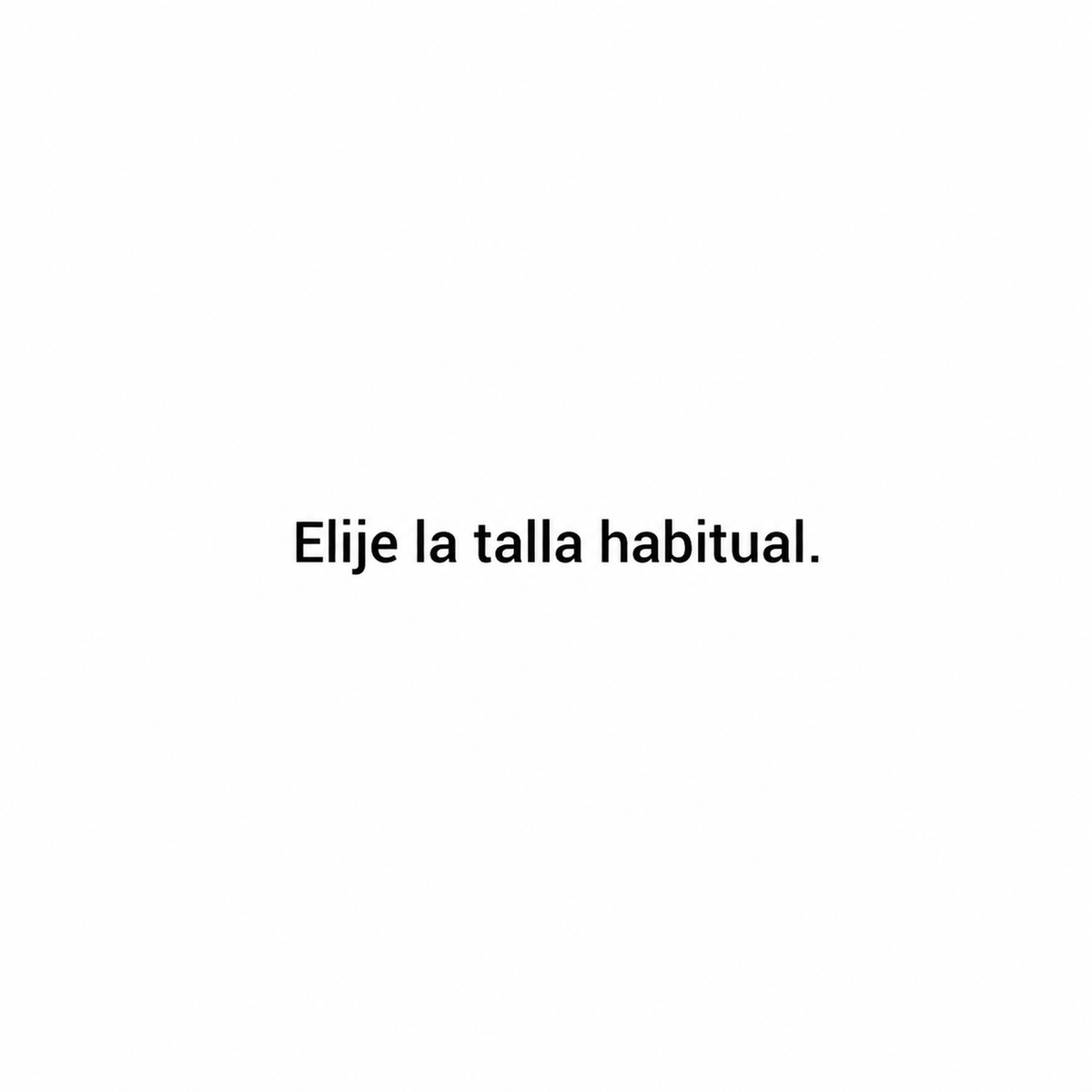 Guía de tallas