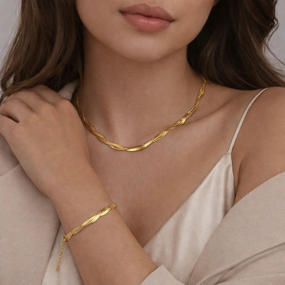 PROMO 2x1 CONJUNTO DE ESPIGA TRENZADA