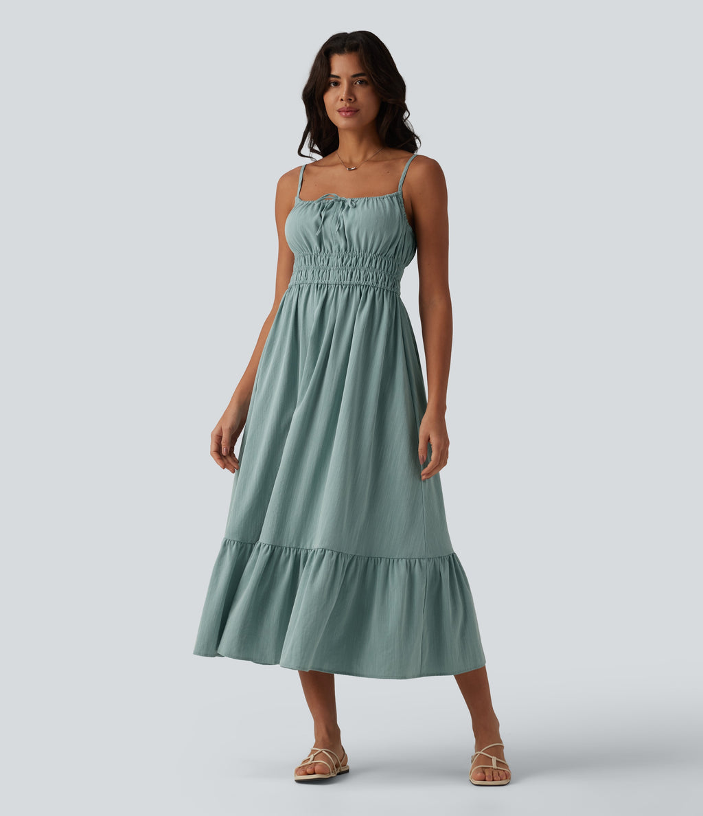 VESTIDO INFORMAL EFECTO LINO