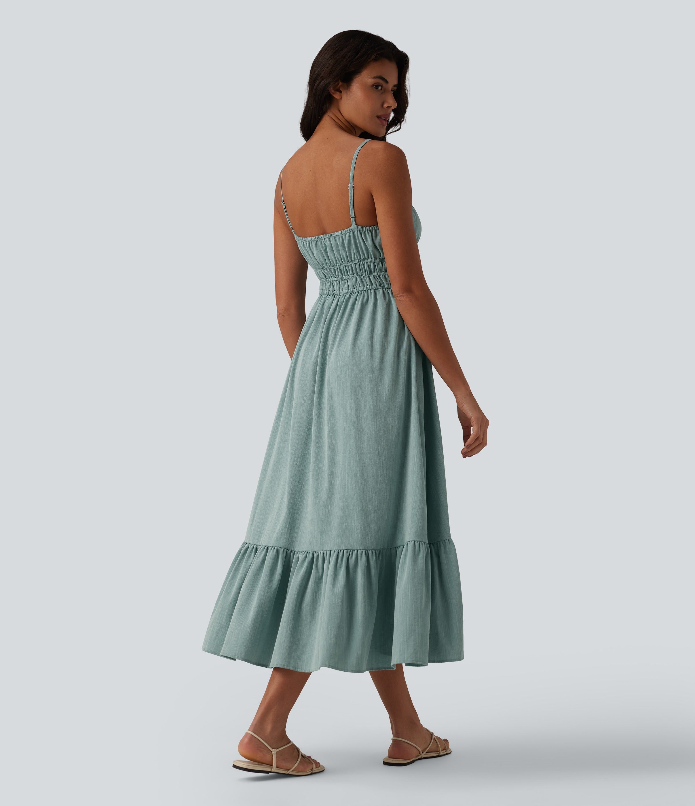 VESTIDO INFORMAL EFECTO LINO
