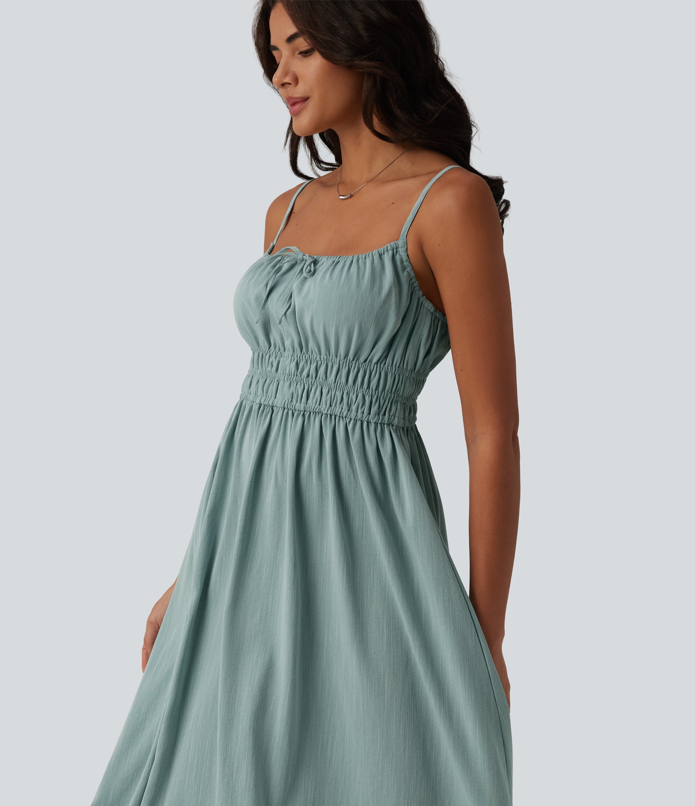 VESTIDO INFORMAL EFECTO LINO