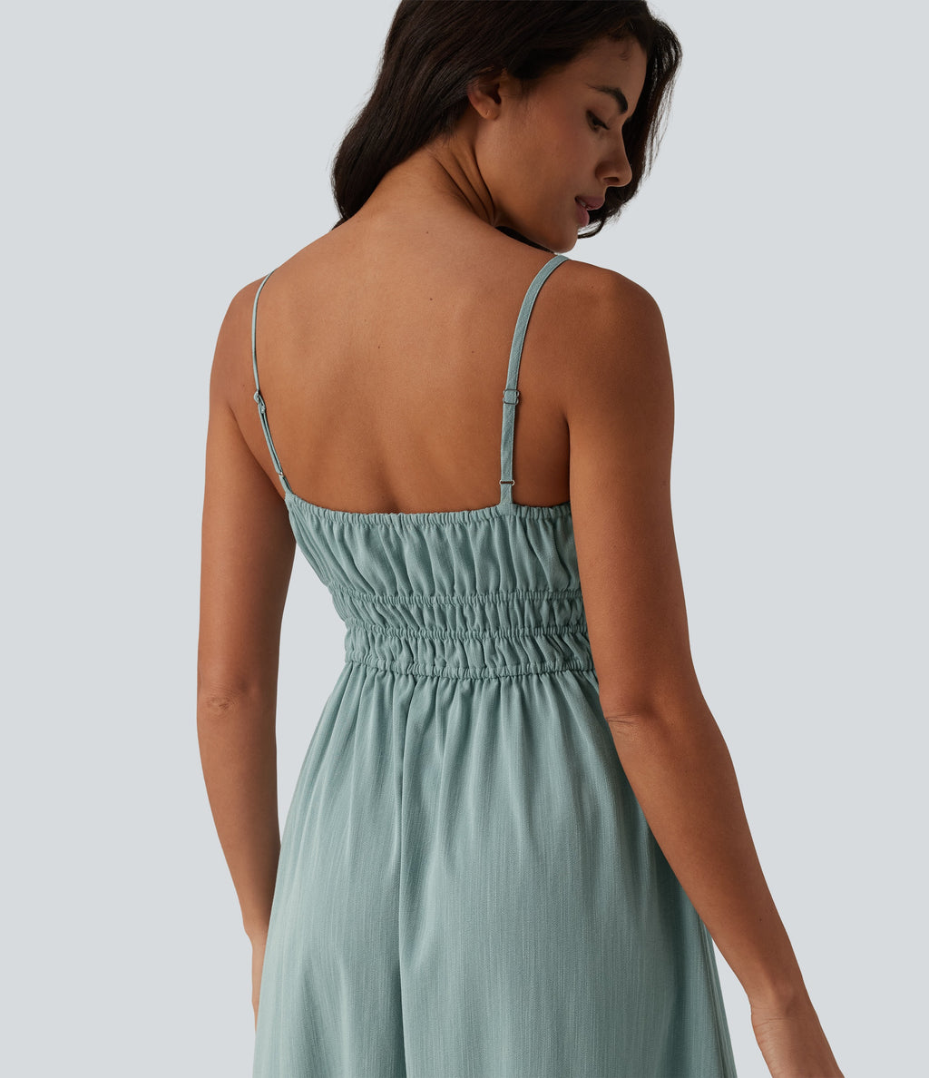 VESTIDO INFORMAL EFECTO LINO