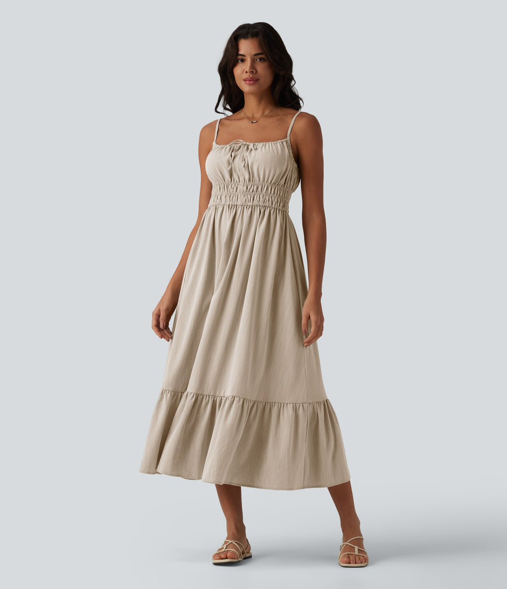 VESTIDO INFORMAL EFECTO LINO