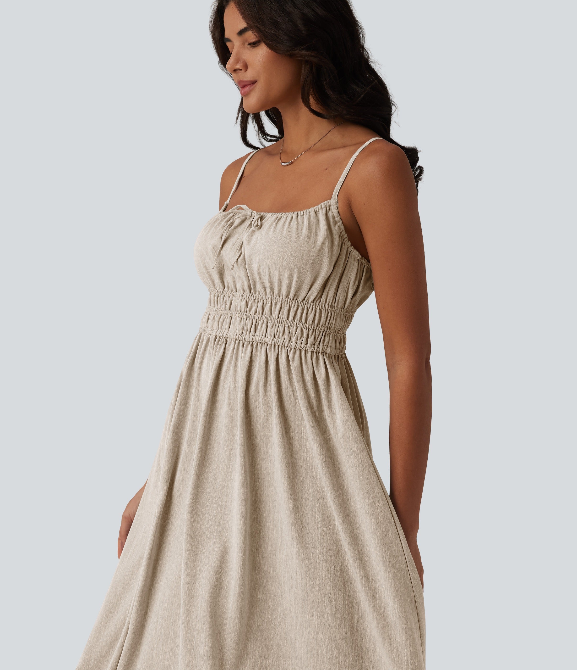 VESTIDO INFORMAL EFECTO LINO