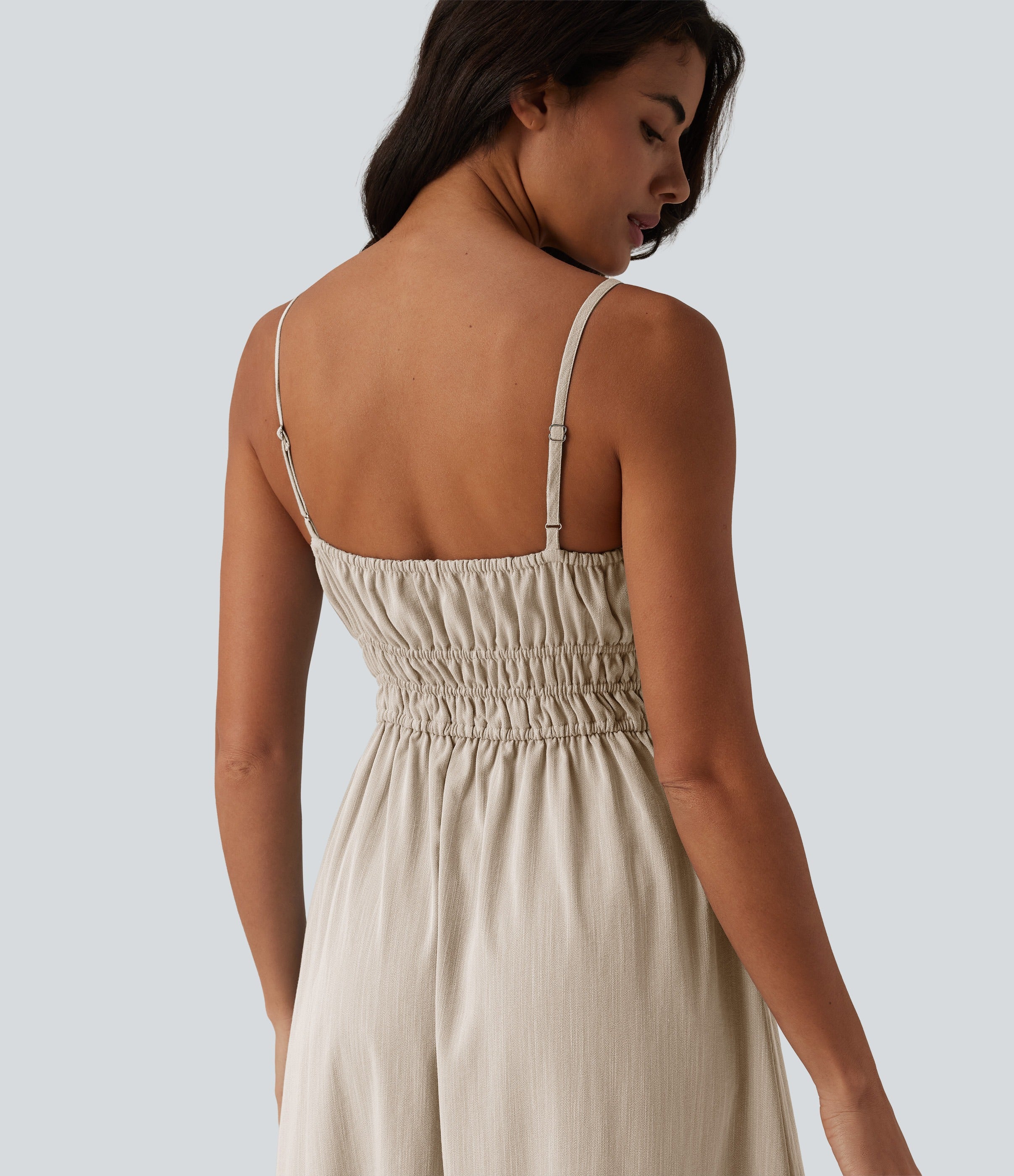 VESTIDO INFORMAL EFECTO LINO