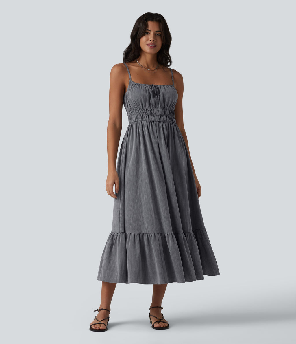 VESTIDO INFORMAL EFECTO LINO
