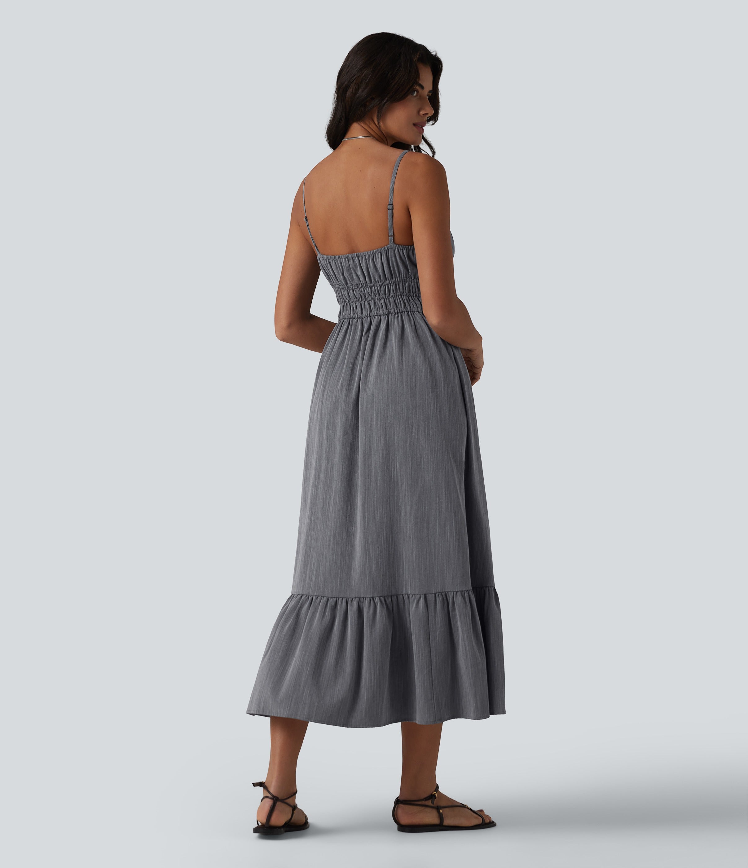 VESTIDO INFORMAL EFECTO LINO