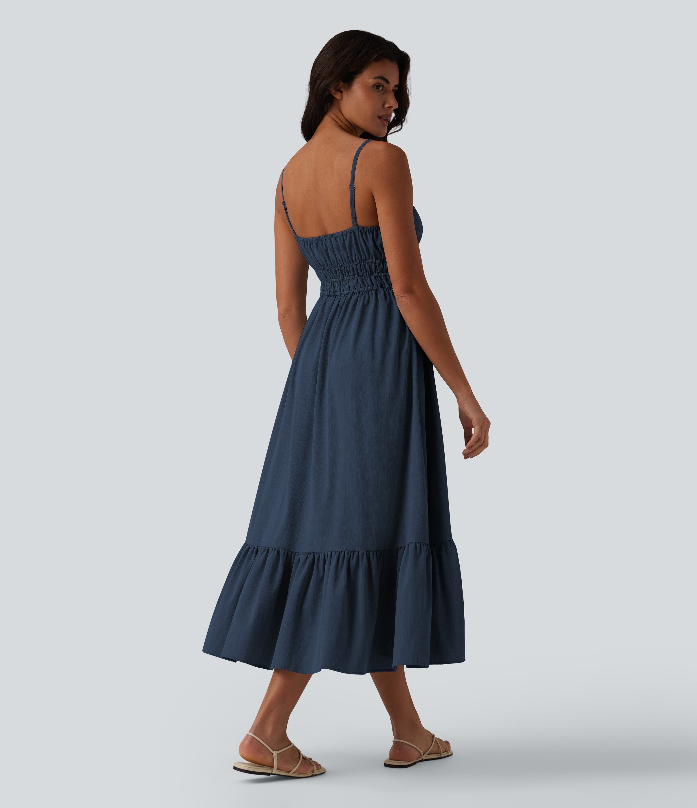 VESTIDO INFORMAL EFECTO LINO