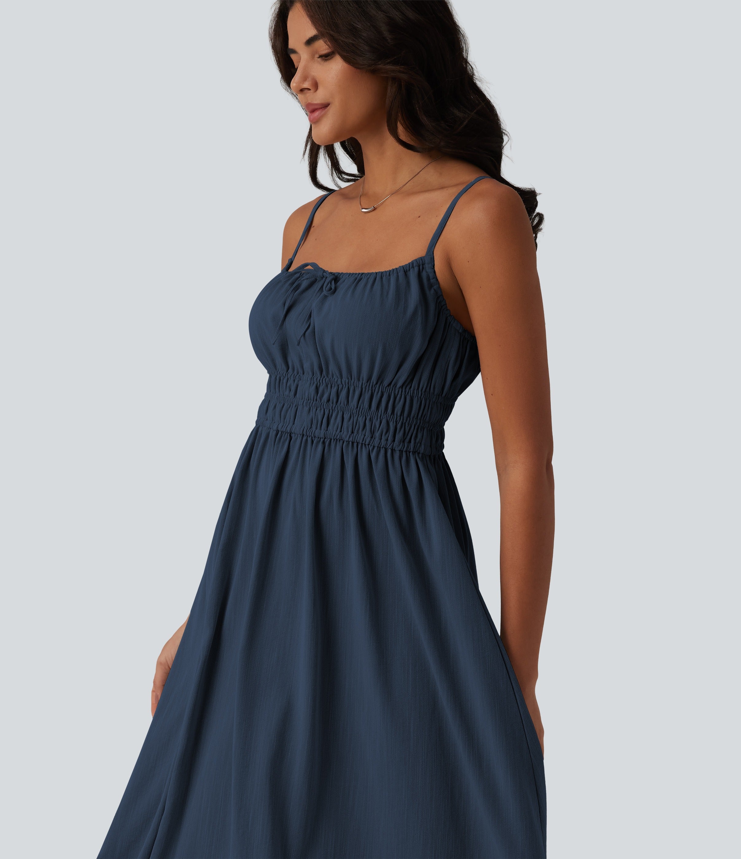 VESTIDO INFORMAL EFECTO LINO