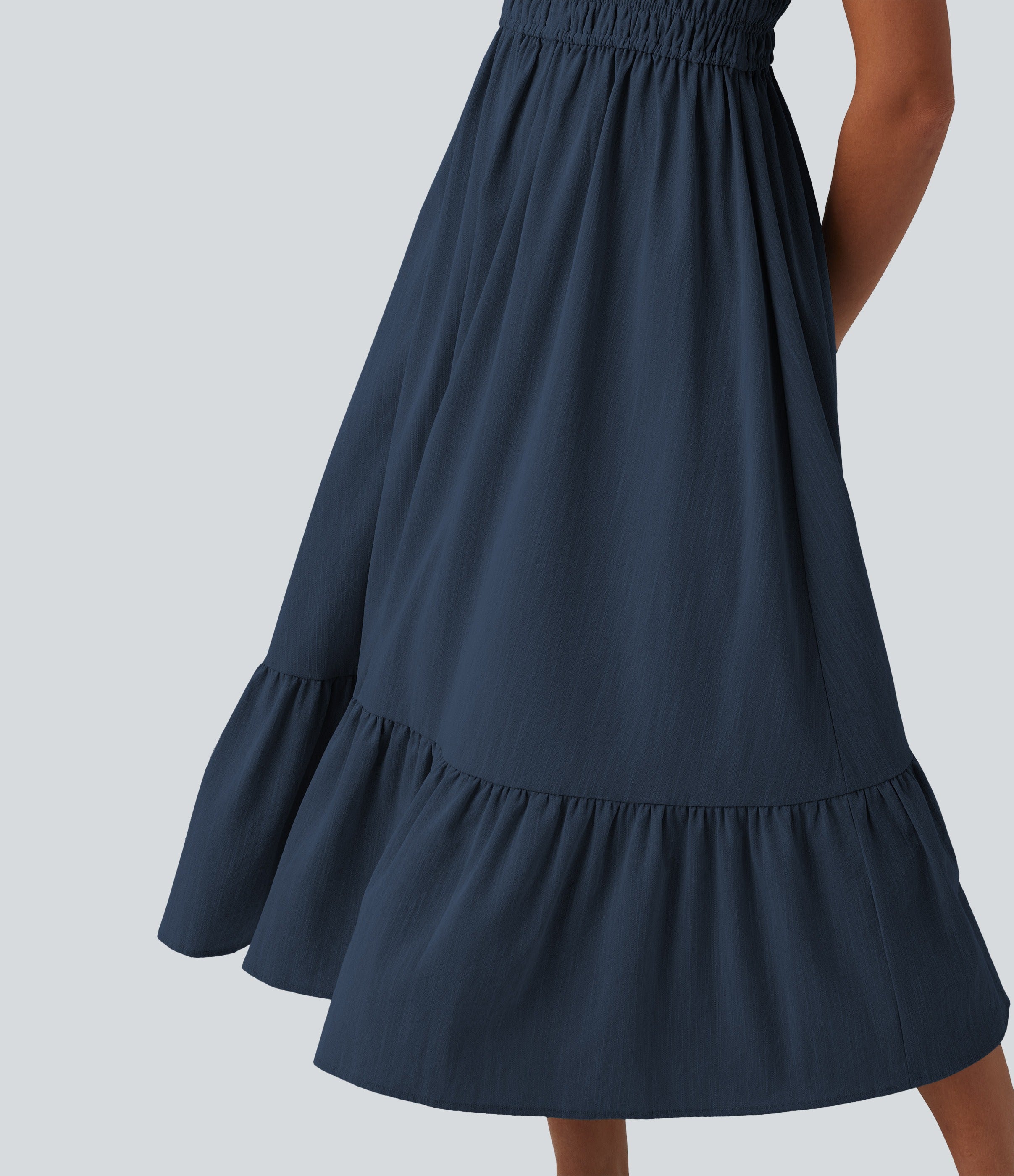 VESTIDO INFORMAL EFECTO LINO