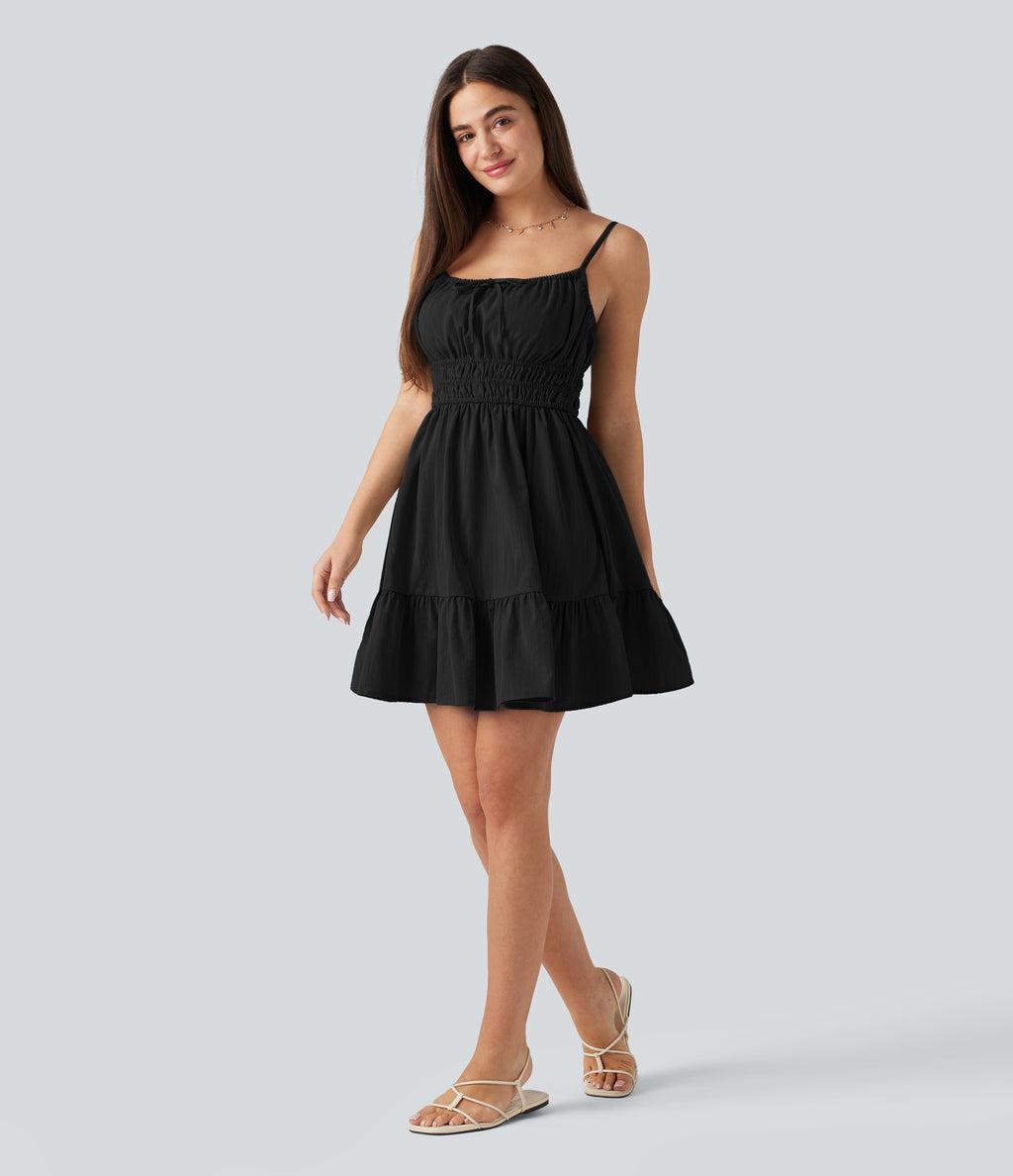 VESTIDO INFORMAL EFECTO LINO