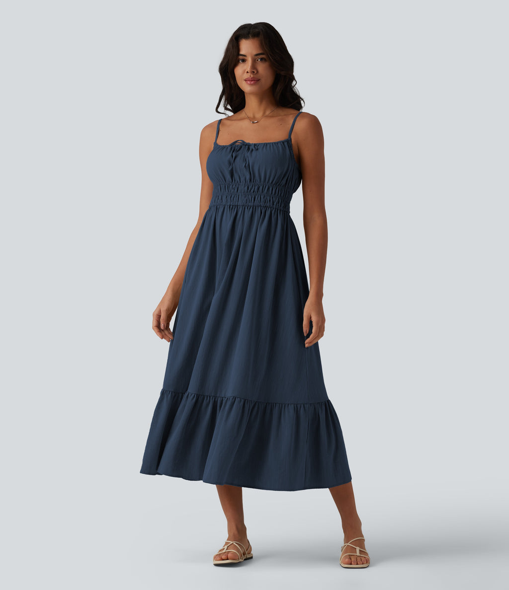 VESTIDO INFORMAL EFECTO LINO